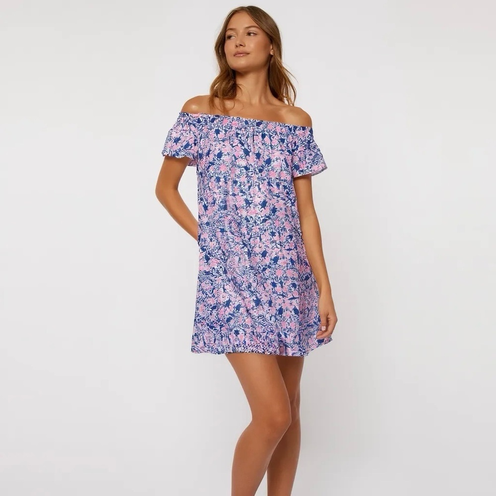 Vineyard Vines Off the Shoulder Bahamas Otomi Dress